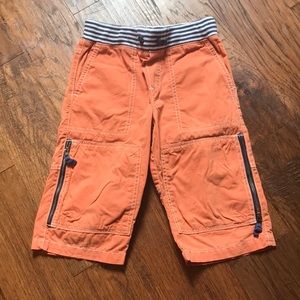 Mini Boden boys size 6 orange shorts